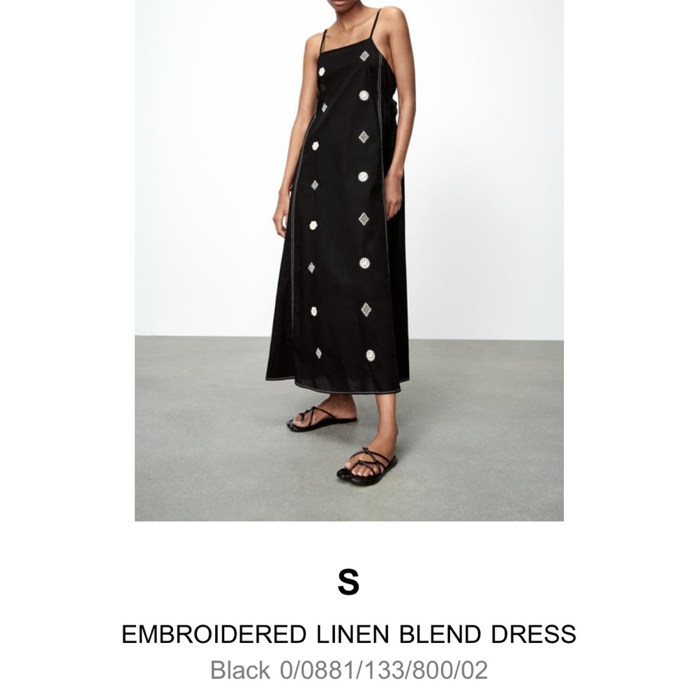 Zara Linen Maxi Dress